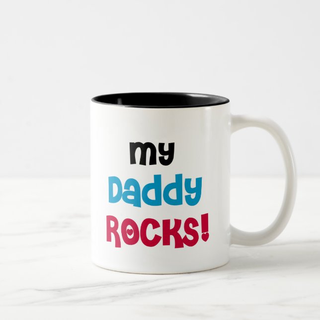 Tasse 2 Couleurs Mes roches de papa (Droit)