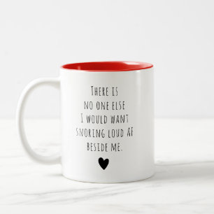 Tasse 2 Couleurs Message personnalisé Valentine Funny Humour unique