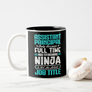 Tasse 2 Couleurs Métier d'adjoint au directeur anniversaire travail