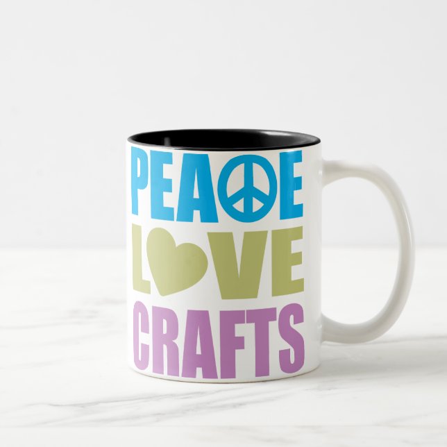 Tasse 2 Couleurs Métiers d'amour de paix (Droit)