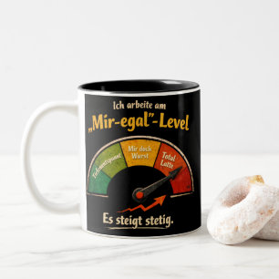 Tasse 2 Couleurs Mètre « Je m'en fiche » amusant – humour allemand