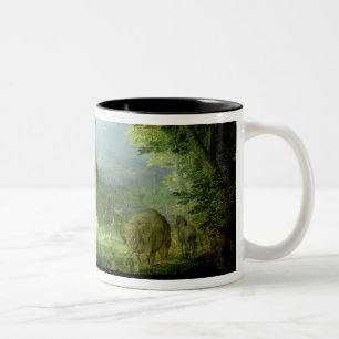 Tasse 2 Couleurs Mettez à la terre ou le paradis terrestre, détai