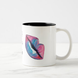 Tasse 2 Couleurs Mettez dessus un certain rouge à lèvres et vivez