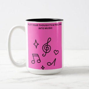 TASSE 2 COULEURS METTEZ VOS PENSÉES & SENTIMENTS DANS LA MUSIQUE