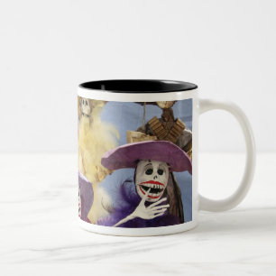 Tasse 2 Couleurs Mexique. Catrinas squelettiques, figures célébrant
