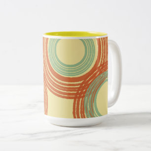 Tasse 2 Couleurs Mi-siècle Musique moderne