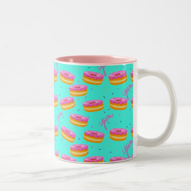 Tasse 2 Couleurs Miam, Donuts (Droit)