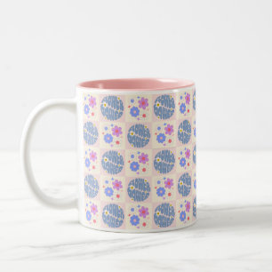 Tasse 2 Couleurs mignon Fleurs de marguerite Motif Boho Floral
