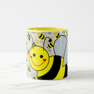 Tasse 2 Couleurs Mignon gaffez la conception d'abeille