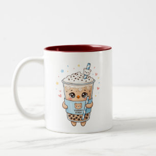 Tasse 2 Couleurs Mignon Ourson Kawaii Bubble Tea "Yummy Boba" Deux