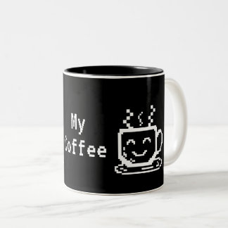 Tasse 2 Couleurs Mignonne face blanche