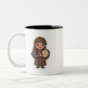 Tasse 2 Couleurs Mignonne Kawaii Amazigh Berbère Femme