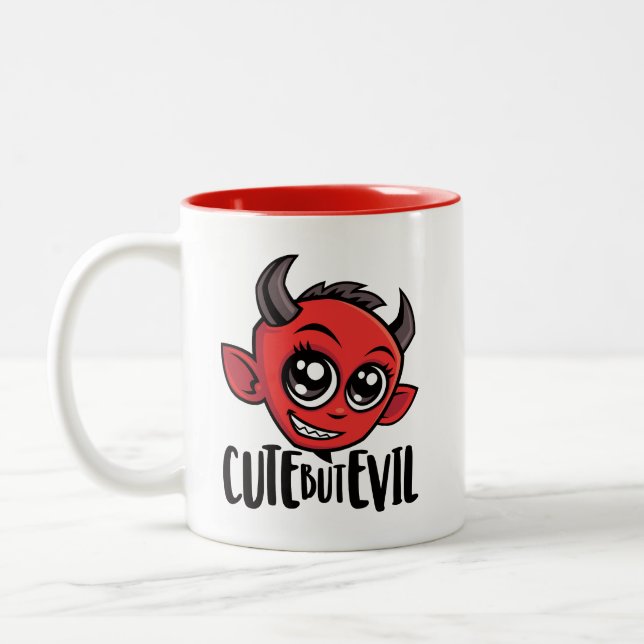 Tasse 2 Couleurs Mignonne mais mal (Gauche)