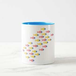 Tasse 2 Couleurs Migration colorée des poissons