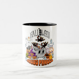 Tasse 2 Couleurs Mikitiez chat noir éffrayant halloween vibes ghoul