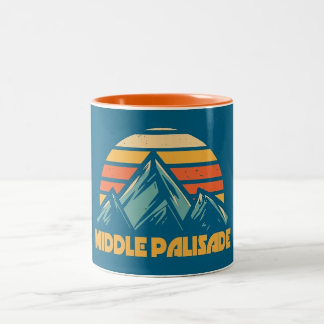 Tasse 2 Couleurs Milieu Palisade Californie Retro Turquoise (Centre)