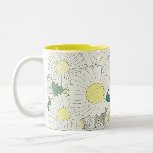 Tasse 2 Couleurs Mille Mille Marguerites Jaunes (Gauche)