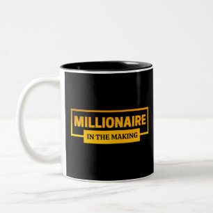 TASSE 2 COULEURS MILLIONNAIRE EN TRAIN DE FAIRE