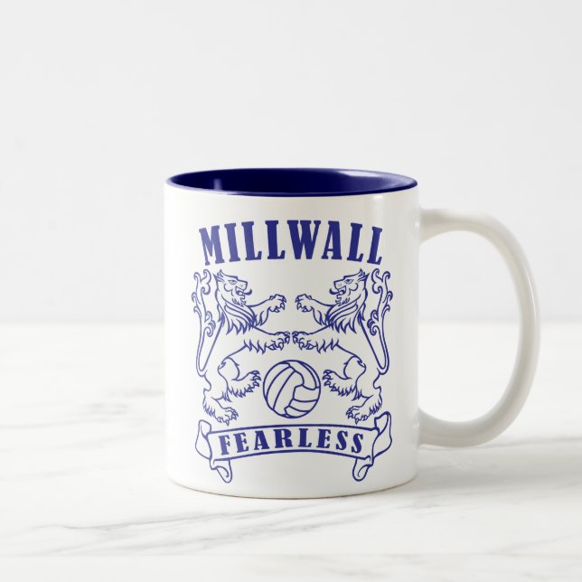 Tasse 2 Couleurs Millwall courageux (Droit)