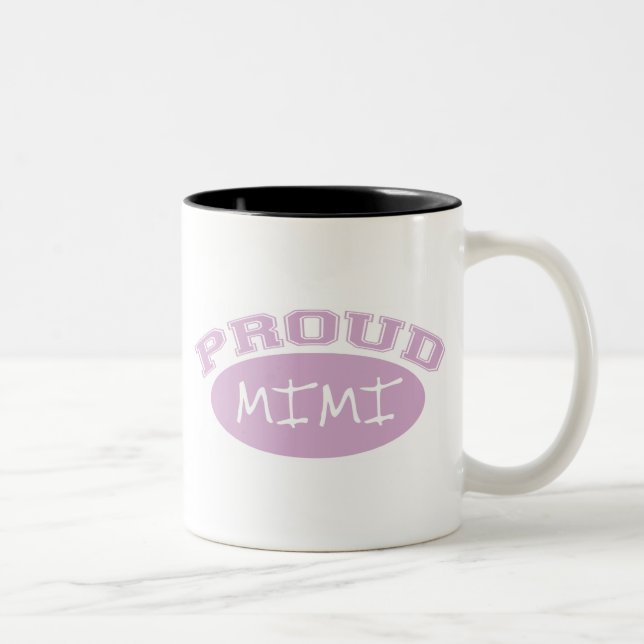 Tasse 2 Couleurs Mimi fier (rose) (Droit)