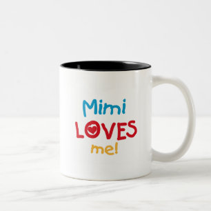 Tasse 2 Couleurs Mimi m'aime T-shirts et cadeaux