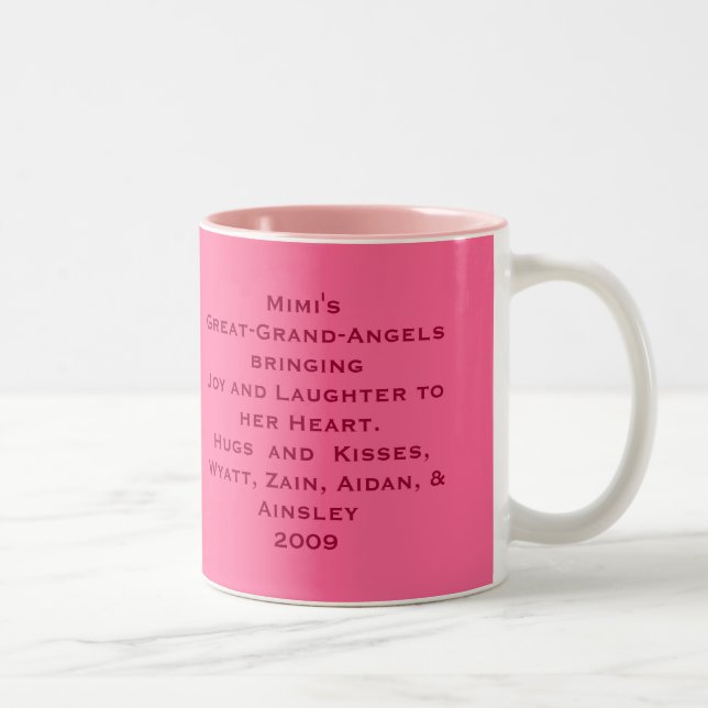 Tasse 2 Couleurs mimi tasse, les petits anges de Mimi bringingJoy (Droit)