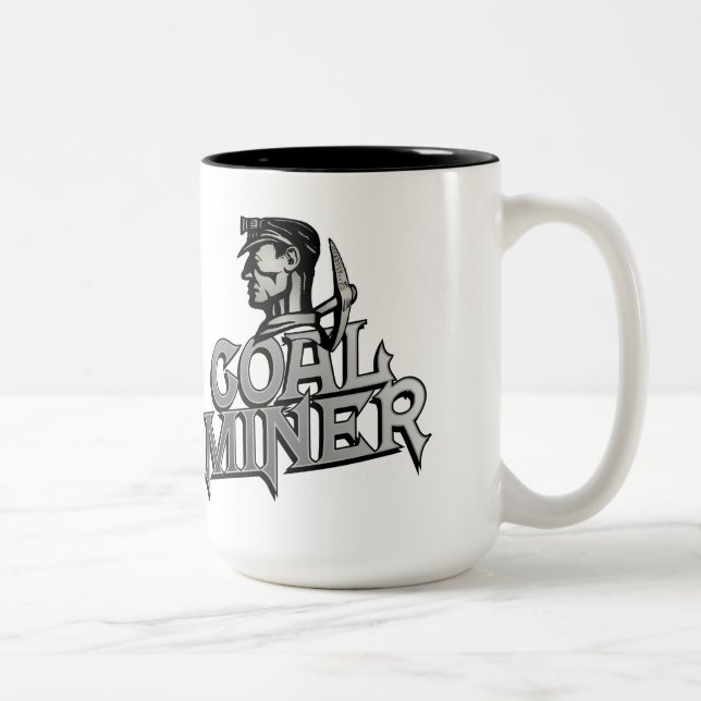 TASSE 2 COULEURS MINEUR DE CHARBON (Droit)