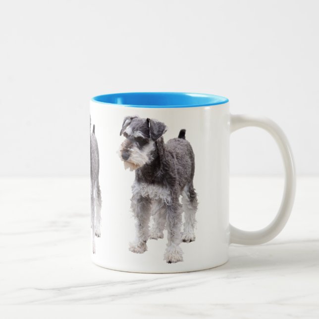Tasse 2 Couleurs Miniature Schnauzer (Droit)