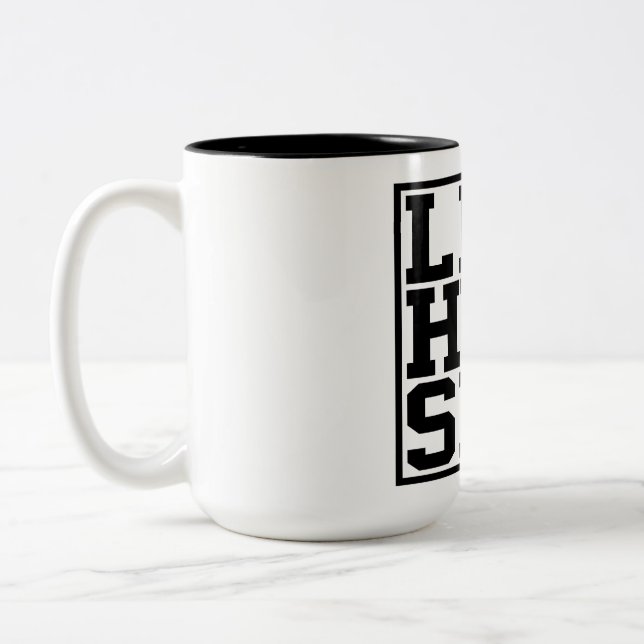 Tasse 2 Couleurs Minimal White Aesthetic Abstract (Gauche)