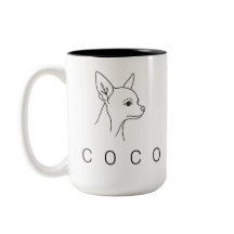 Minimalist Chihuahua One Line Art | Heritage Perso