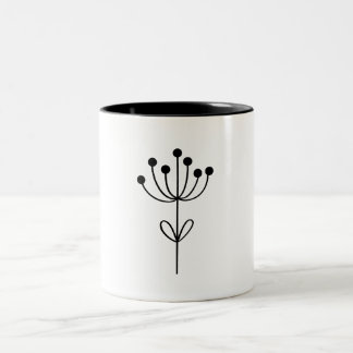 Tasse 2 Couleurs Minimalist Design Botanical 