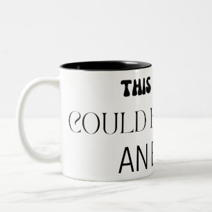 Tasse 2 Couleurs Minimaliste Cette Réunion Aurait Pu Être Un Email