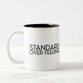 Tasse 2 Couleurs Minimaliste de la discipline plutôt que de la moti
