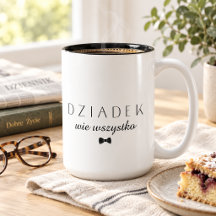 Minimaliste Dziadek wie wszystko polonais Grand-pè