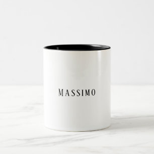Tasse 2 Couleurs Minimaliste Élégant Classique Professionnel Simple