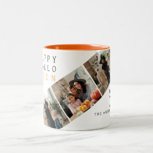 Tasse 2 Couleurs Minimaliste moderne Éffrayant Happy Halloween 3 Ph