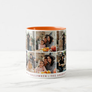 Tasse 2 Couleurs Minimaliste moderne Éffrayant Happy Halloween 6 Ph