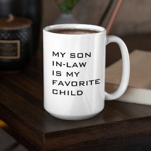 Tasse 2 Couleurs Minimaliste Mon Fils En Droit est Mon Enfant Préfé