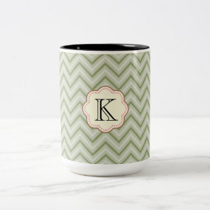 Tasse 2 Couleurs Mint Chevron