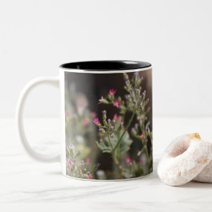 Tasse 2 Couleurs Minuscules Fleurs Roses Sauvages Réserve Faunique