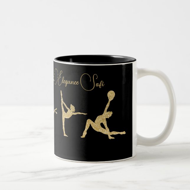 Tasse 2 Couleurs Miss Elegance Gymnastique Gold (Droit)