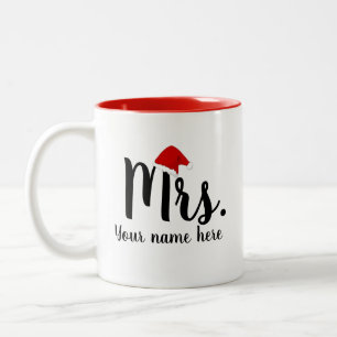 Tasse 2 Couleurs Mme Red Père Noël Sweatshirt