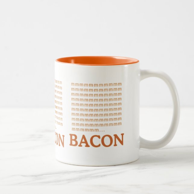 Tasse 2 Couleurs mmmmmmmmm... BACON (Droit)