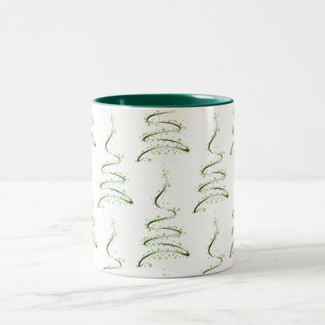 TASSE 2 COULEURS *MOD ARBRE DE NOËL* NOËL (Centre)