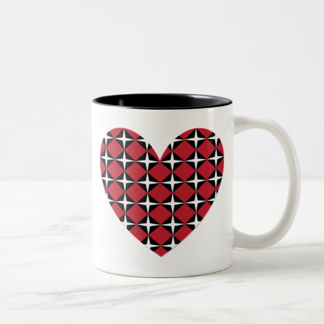 Tasse 2 Couleurs Mod Diamond Heart (Droit)