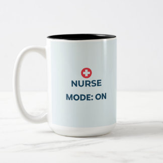 Tasse 2 Couleurs Mode Infirmière Activé Design Infirmier Drôle
