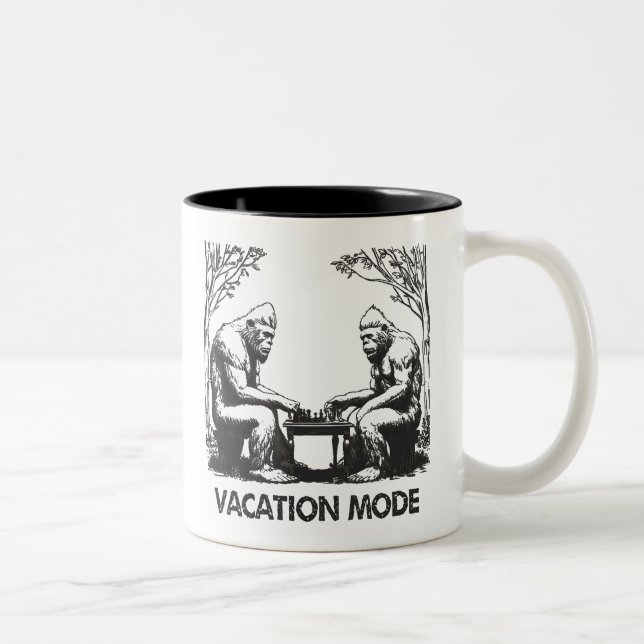 Tasse 2 Couleurs Mode Vacances Échecs Bigfoot (Droit)