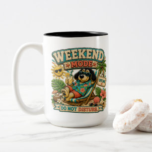 Tasse 2 Couleurs Mode week-end Ne pas déranger Personnalisé