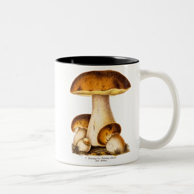 Tasse 2 Couleurs Modèle comestible de champignons de champignon (Droit)