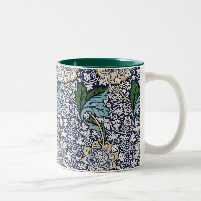 Tasse 2 Couleurs Modèle floral - William Morris (Droit)
